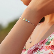 Regenboog hart armband