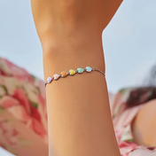 Regenboog hart armband